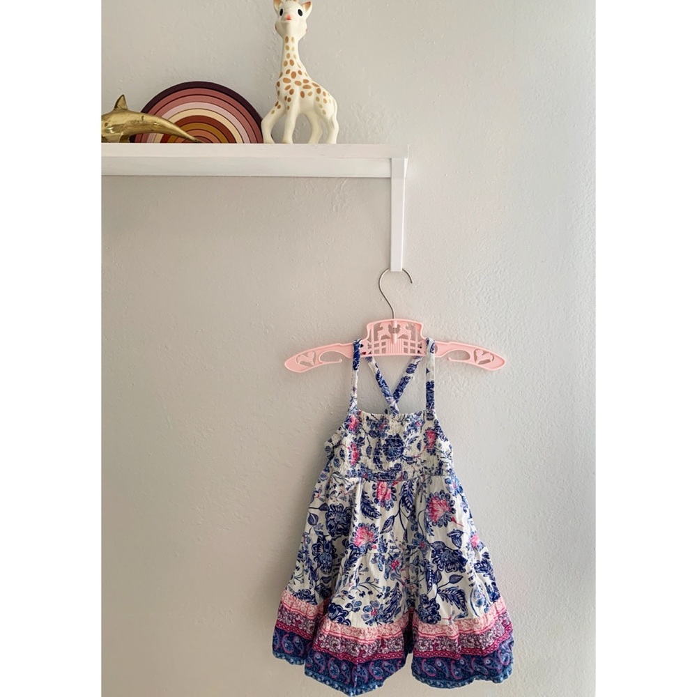 EUC Baby Girl Boho Floral Dress - Old Navy - 12-18 months